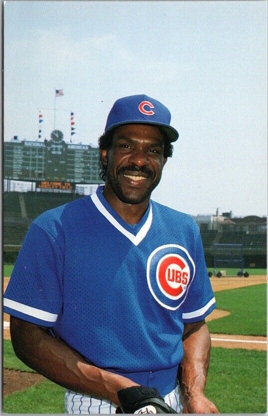1989 ANDRE DAWSON Chicago Cubs Postcard MLB Hall of Fame / Barry Colla Card #8
