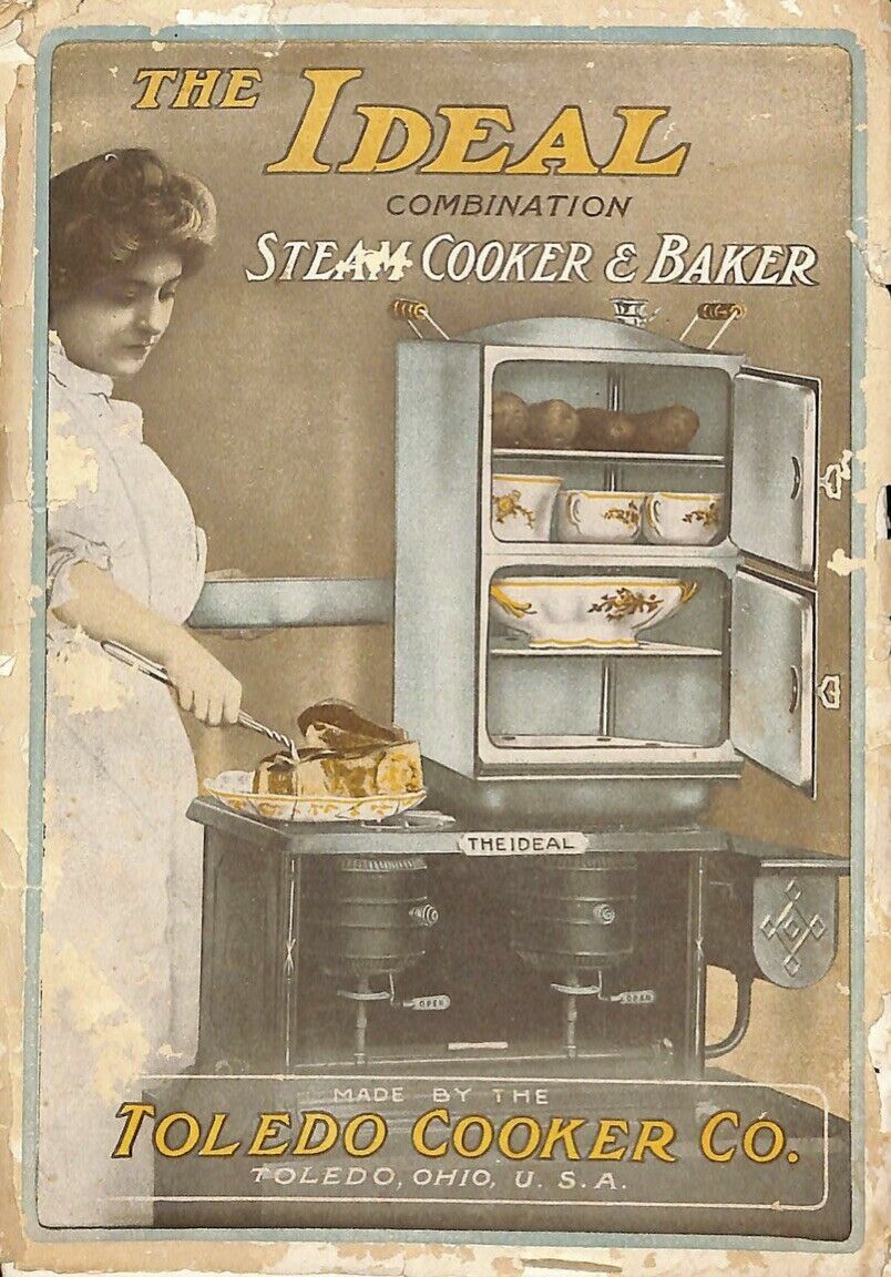 Toledo Cooker Ideal Combination Steam Cooker Baker Catalogue Vintage CPB67