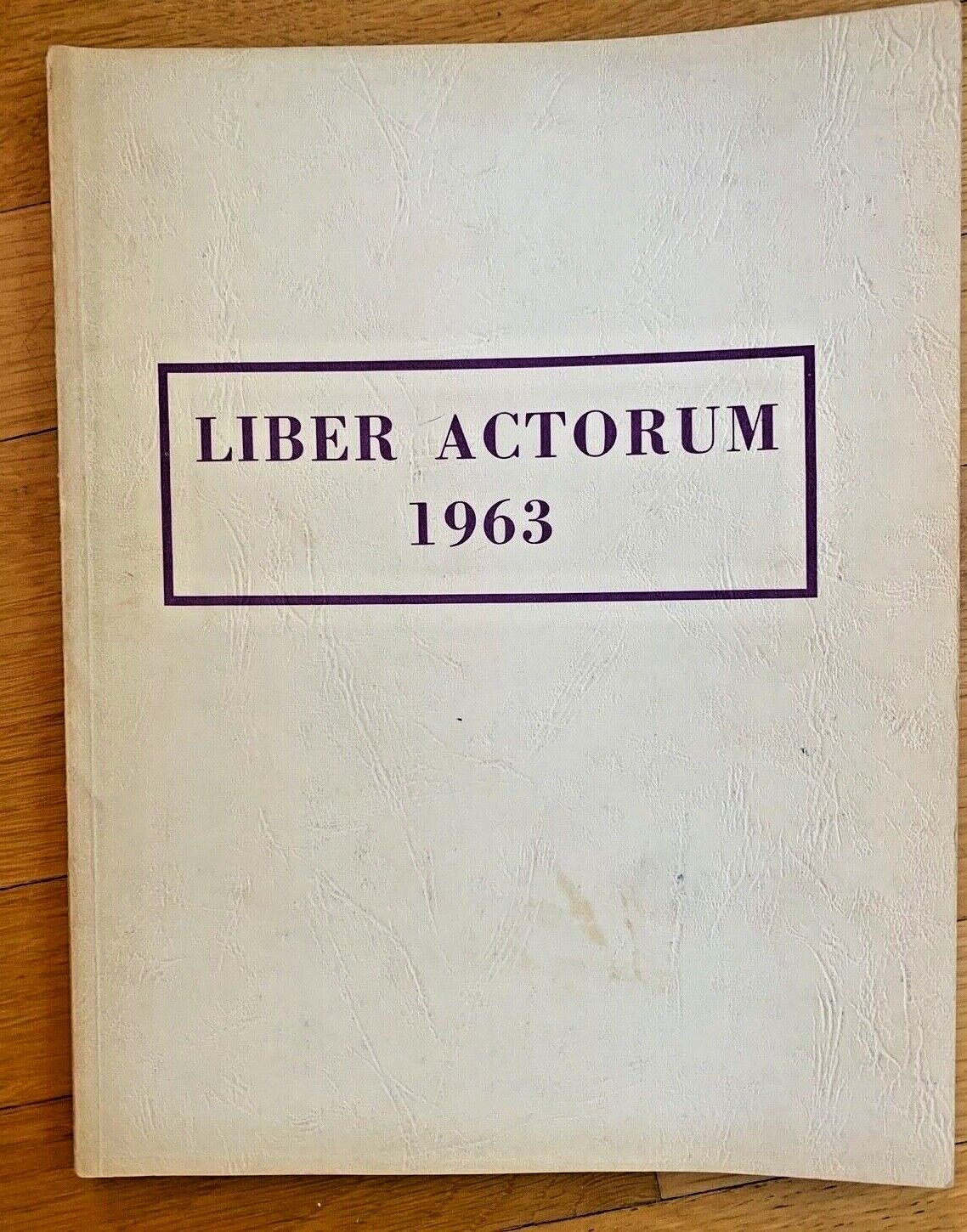 vtg 1963 Boston Latin School YEARBOOK Liber Actorum high MA roxbury retro book