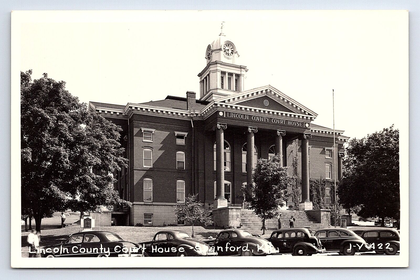 Postcard RPPC Stanford Kentucky Court House For Lincoln County