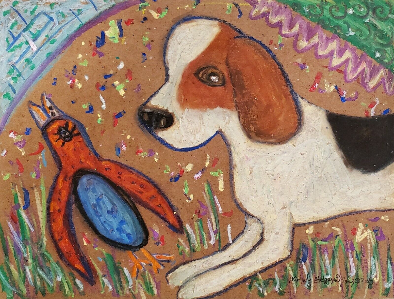 Beagle Art Print from Painting | Beagle Gift, Poster, Picture, Home Decor 11x14