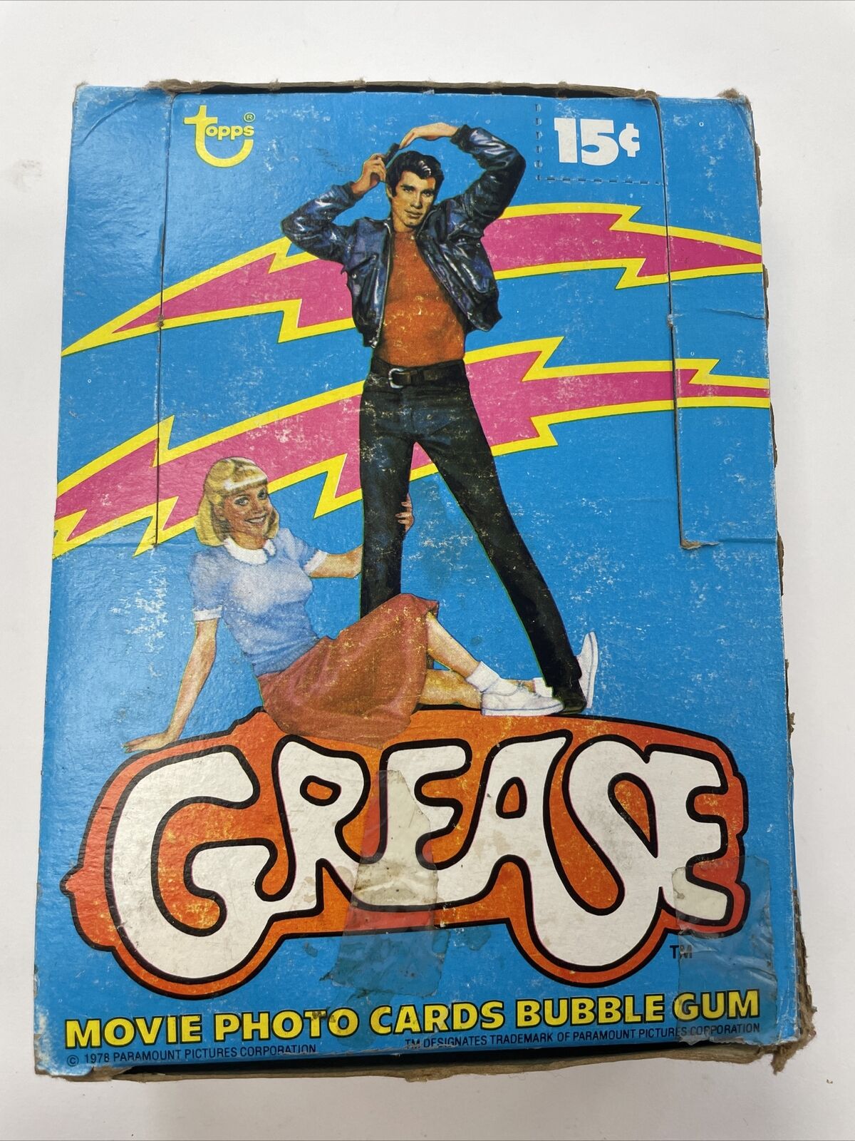 1978 Topps Grease Series 1 Movie Vintage FULL 36 Pack Trading Card Wax Box