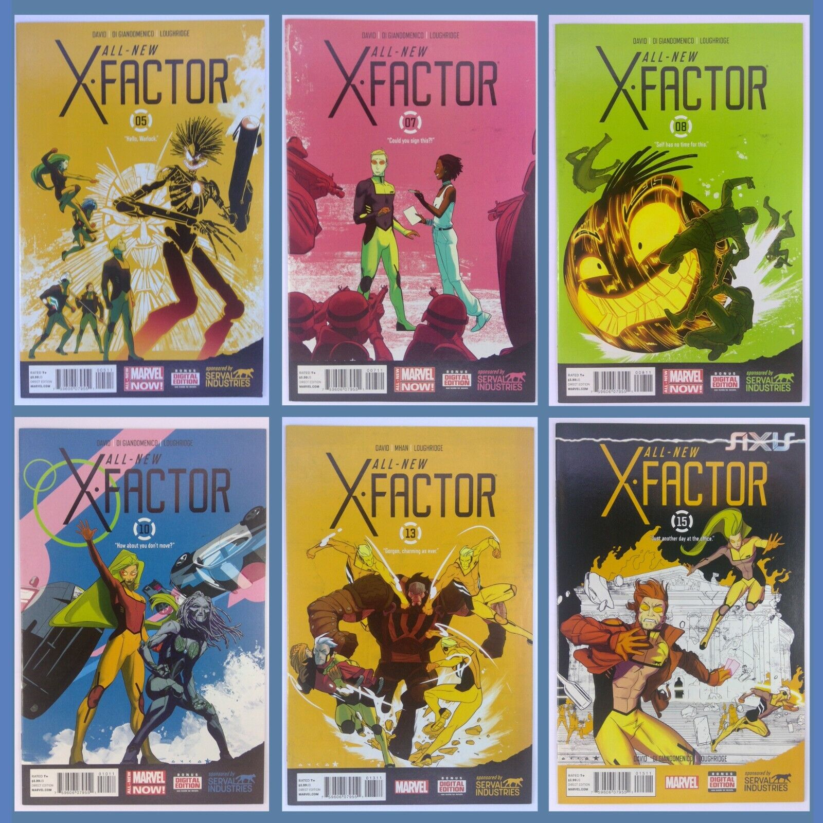 X-Factor (2014) 5 7 8 10 13 15-20 +259 | 12 Book Lot | Marvel X-Men Peter David