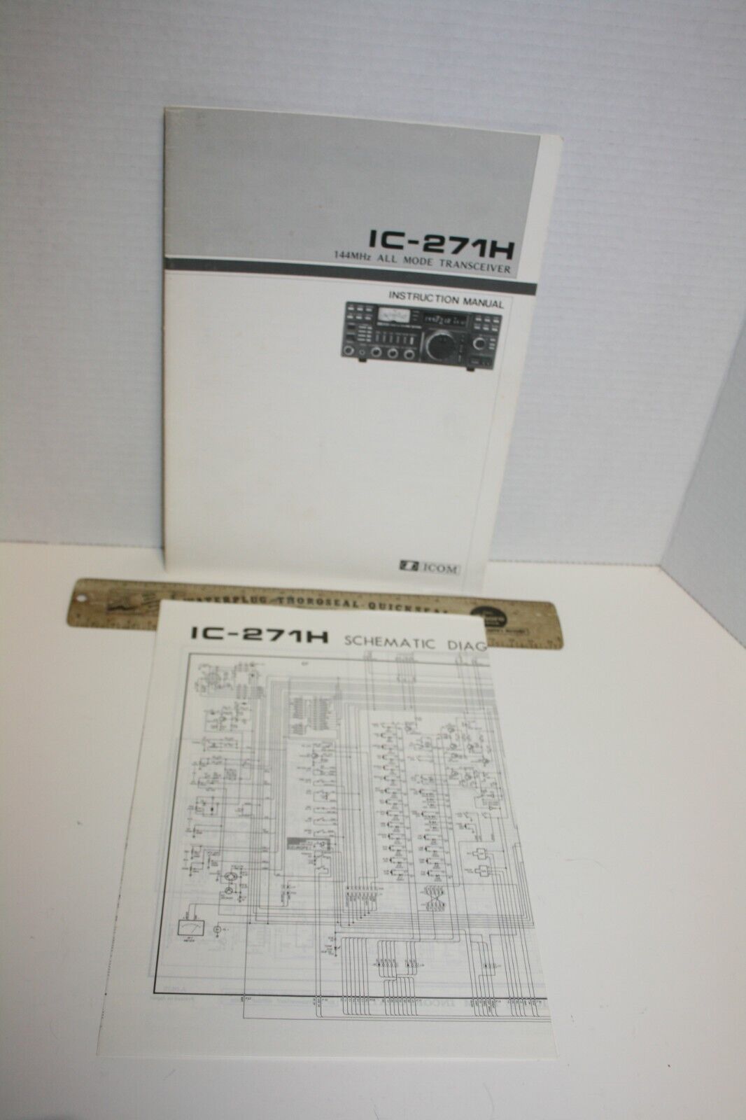 ICOM - IC-271H - INSTRUCTION MANUAL - WITH SCHEMATIC 144MhZ ALL MODE TRANSCEIVER