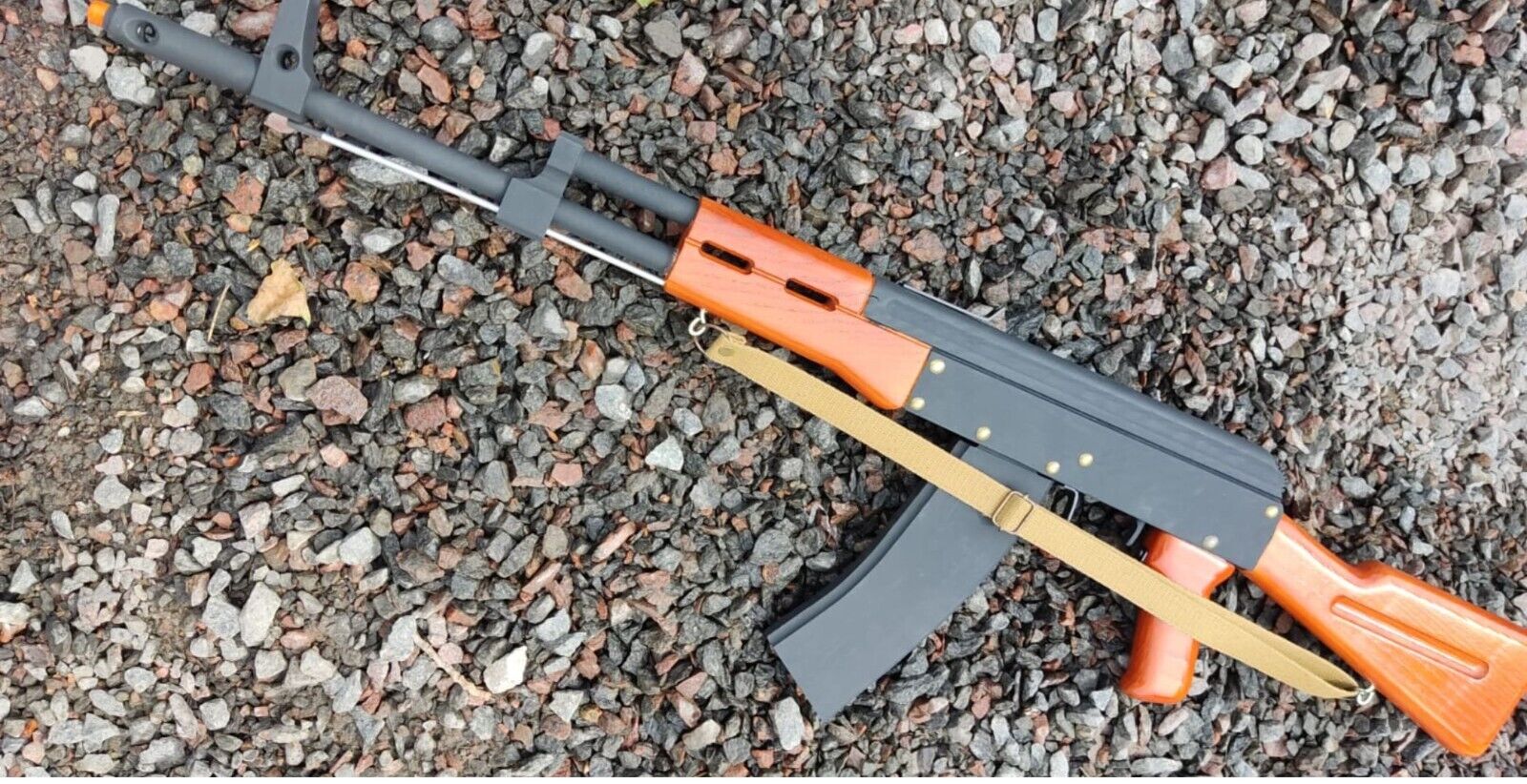 87cm/28.4in, Kalashnikov AK47 Russian Army wooden handmade weapon copy Scale 1:1