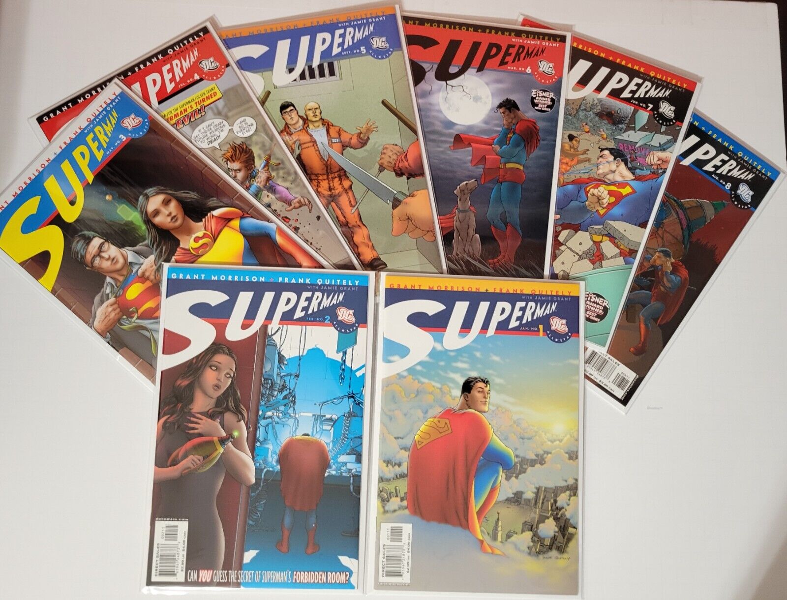 All Star Superman #1 - #8 Quitely Grant Morrison DC comics DCU Lot of 8