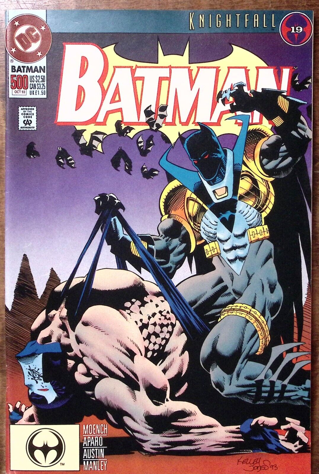 1993 BATMAN #500 OCT DARK ANGEL THE FALL KNIGHTFALL 19 EXC  DC COMICS Z4868