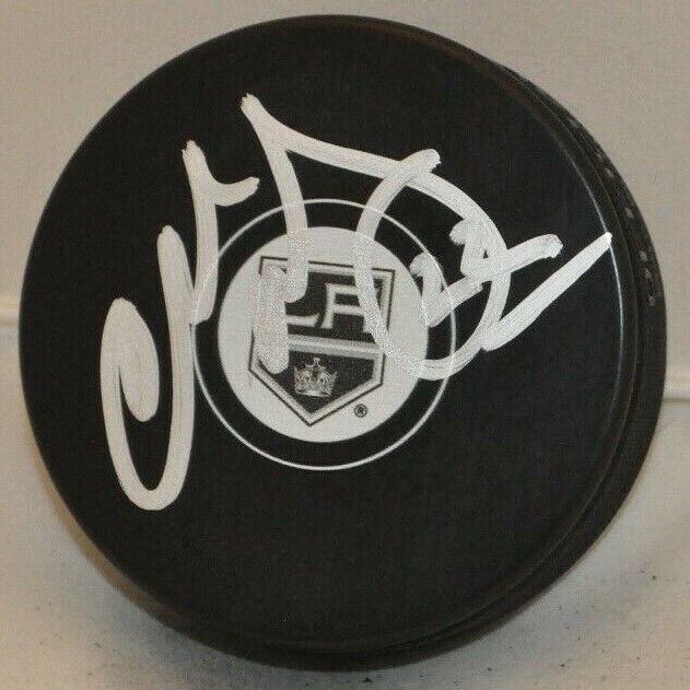 Charlie Huddy 1991-1995 Los Angeles Kings Signed Autographed NHL Hockey Puck COA