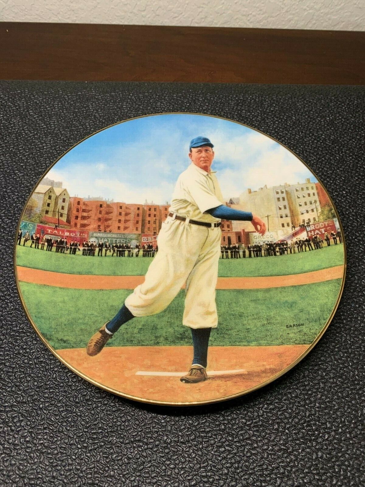 Bradford Exchange Cy Young The Perfect Game Plate with Card and COA