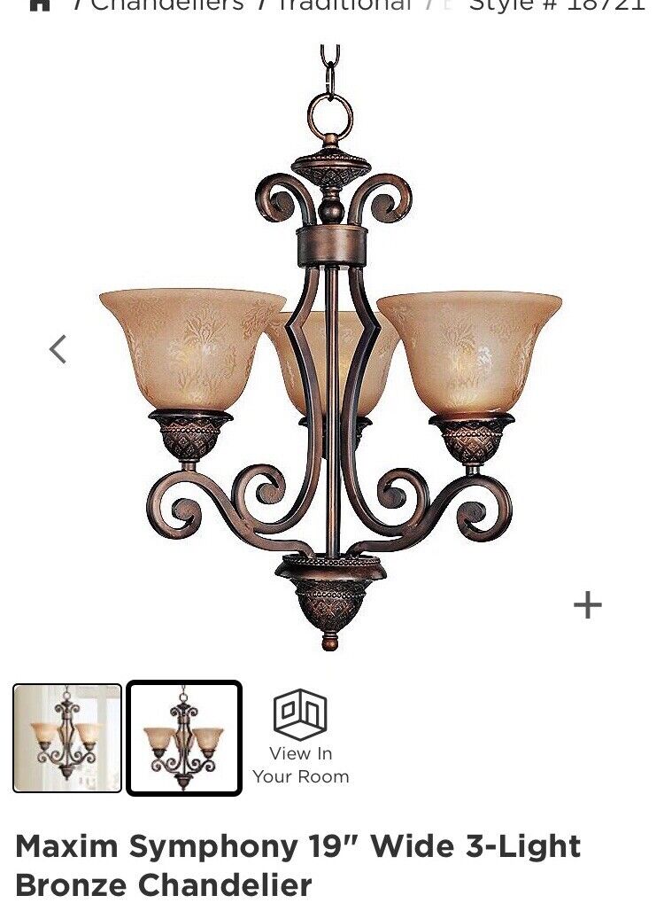 Bronze Chandelier From Maxim Collection