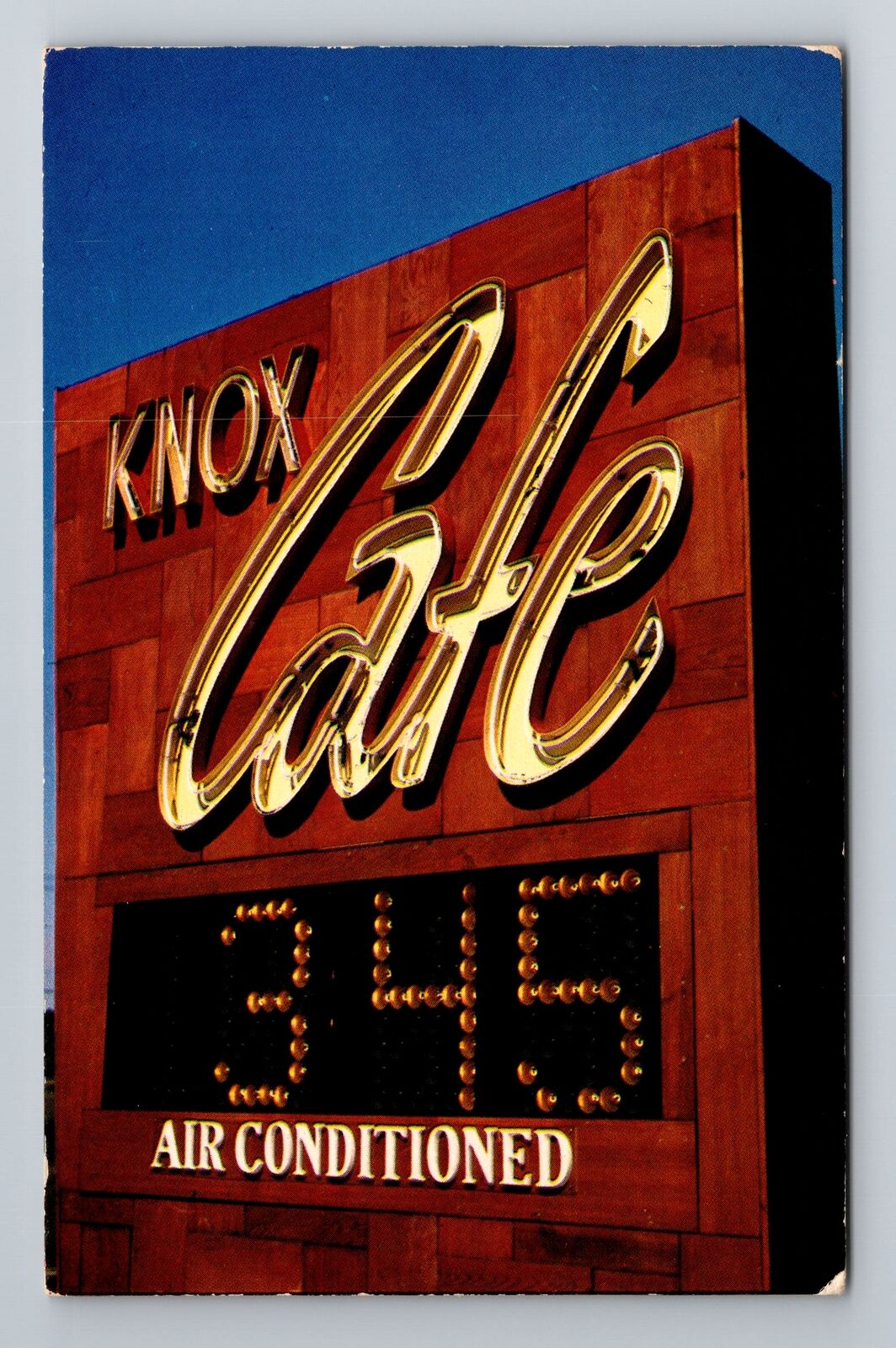 Des Moines IA-Iowa, Knox Café, Advertising, Vintage c1901 Souvenir Postcard