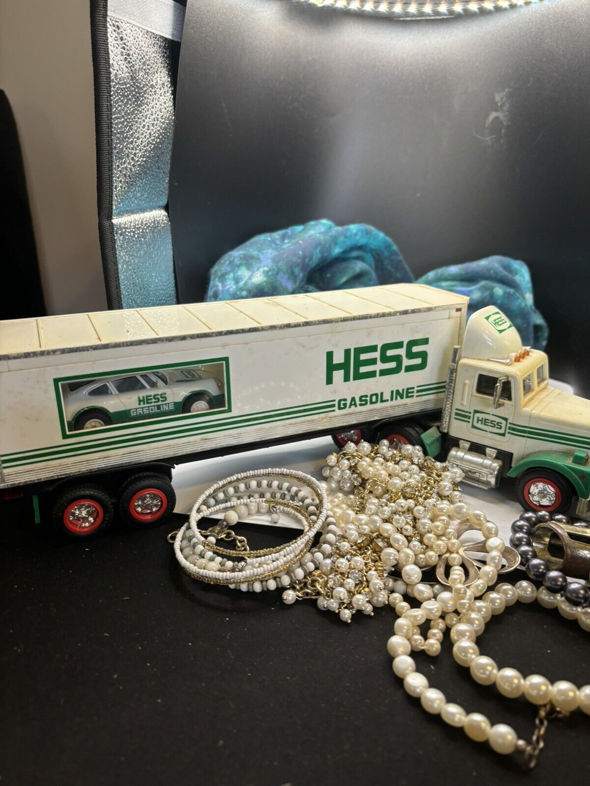 Hess Truck Loader W Car 1992 Rare Find Works 