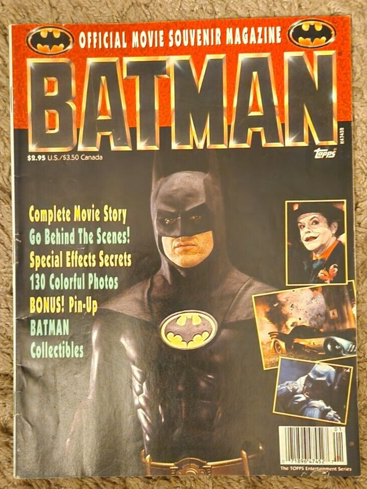 Batman Official Movie Souvenir Magazine (Topps Entertainment, 1989) Warner Bros