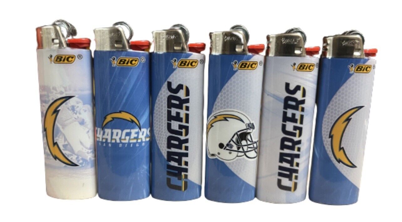 6  San Diego Chargers Bic Lighters