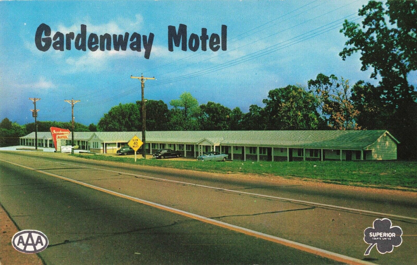 Gardenway Motel Villa Ridge Missouri MO Chrome c1950 Postcard