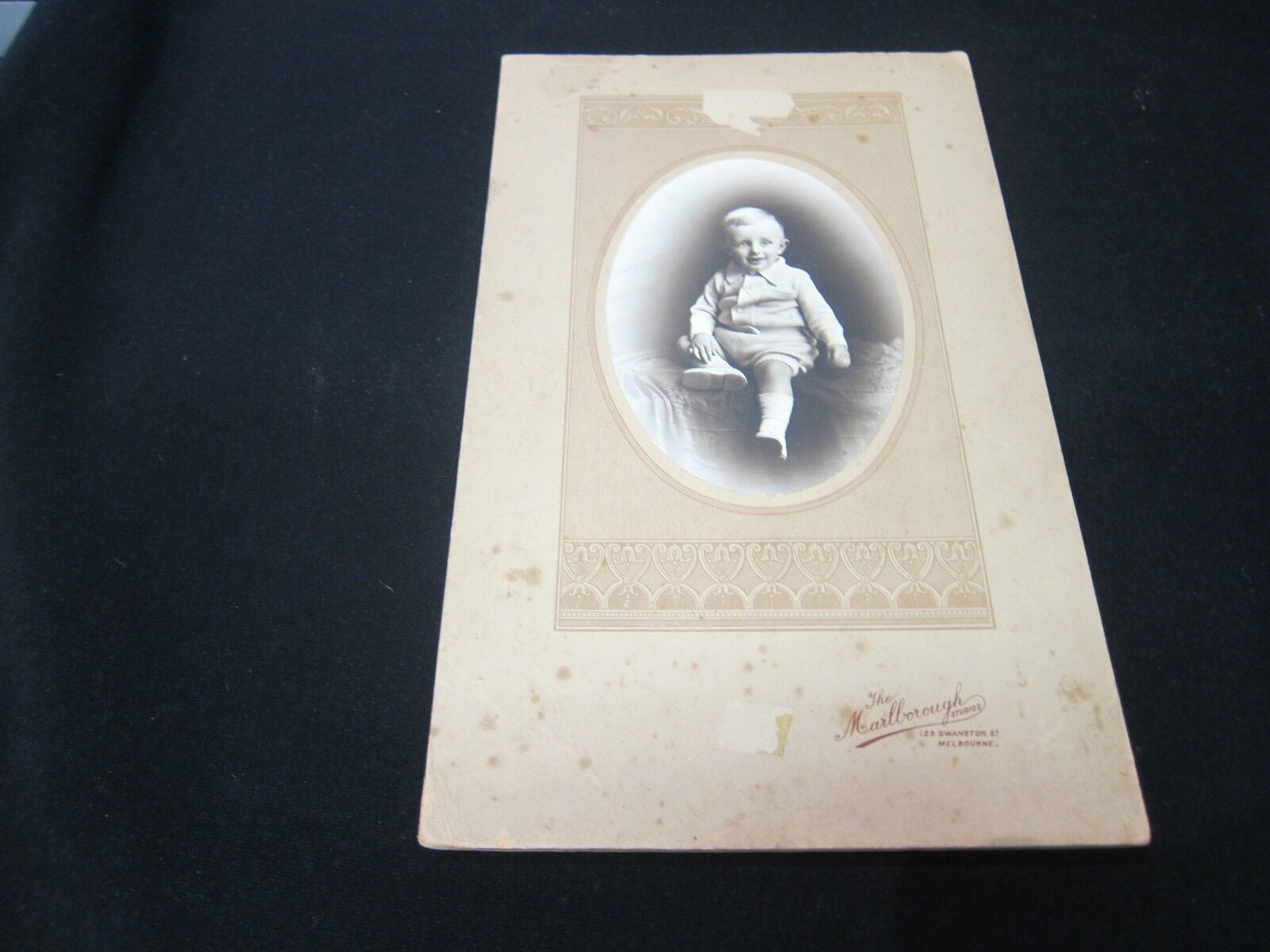 Antique Cabinet Card Portrait of Baby - 265mm x 165mm - Superb