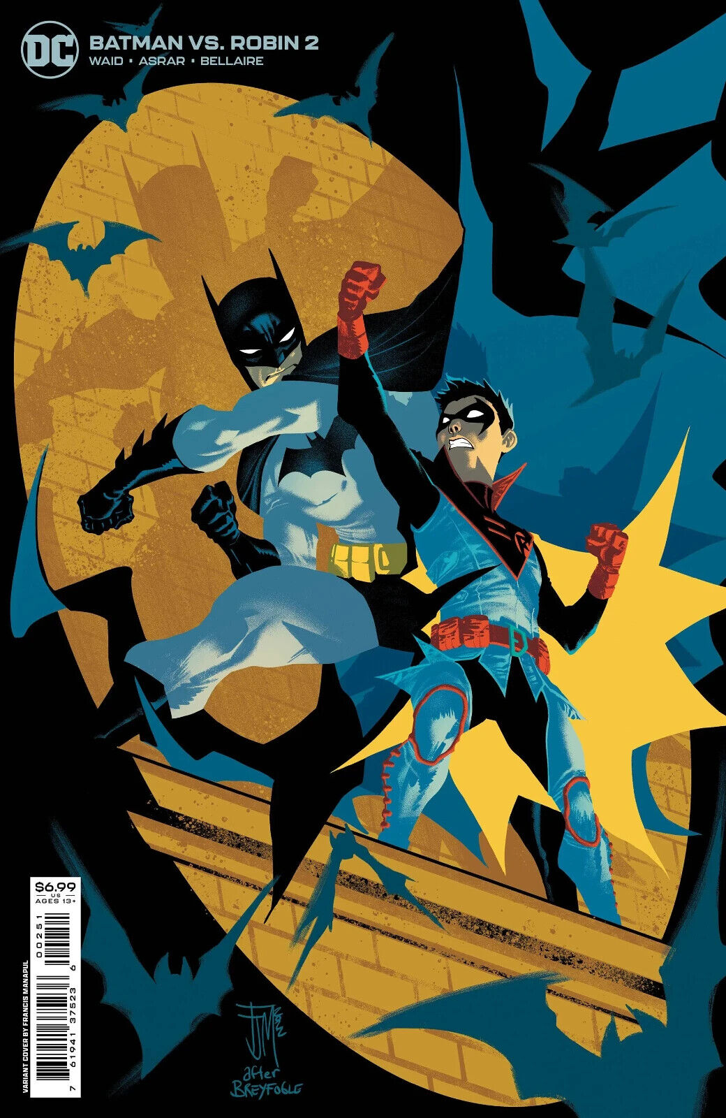 Batman vs Robin #2 Francis Manapul Variant Cover (C) DC Comics October 2022