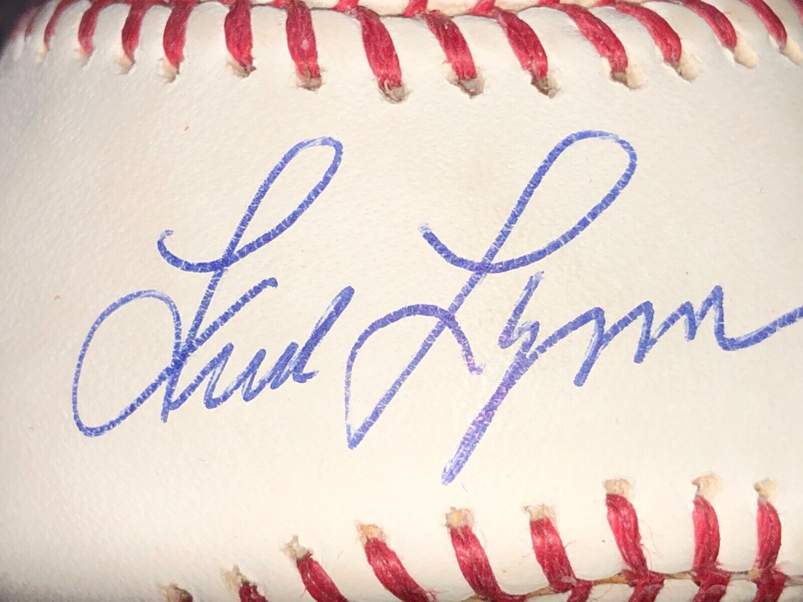 Fred Lynn Autographed Ball Steiner