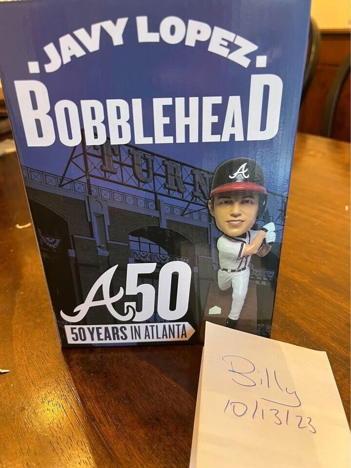 Javy Lopez #8 Bobblehead Atlanta Braves 50 Years in Atlanta