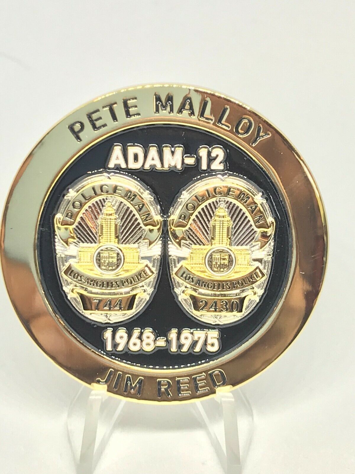 ADAM 12 - LAPD - Collectable Challenge Coin - Reed/Malloy - Limited Edition