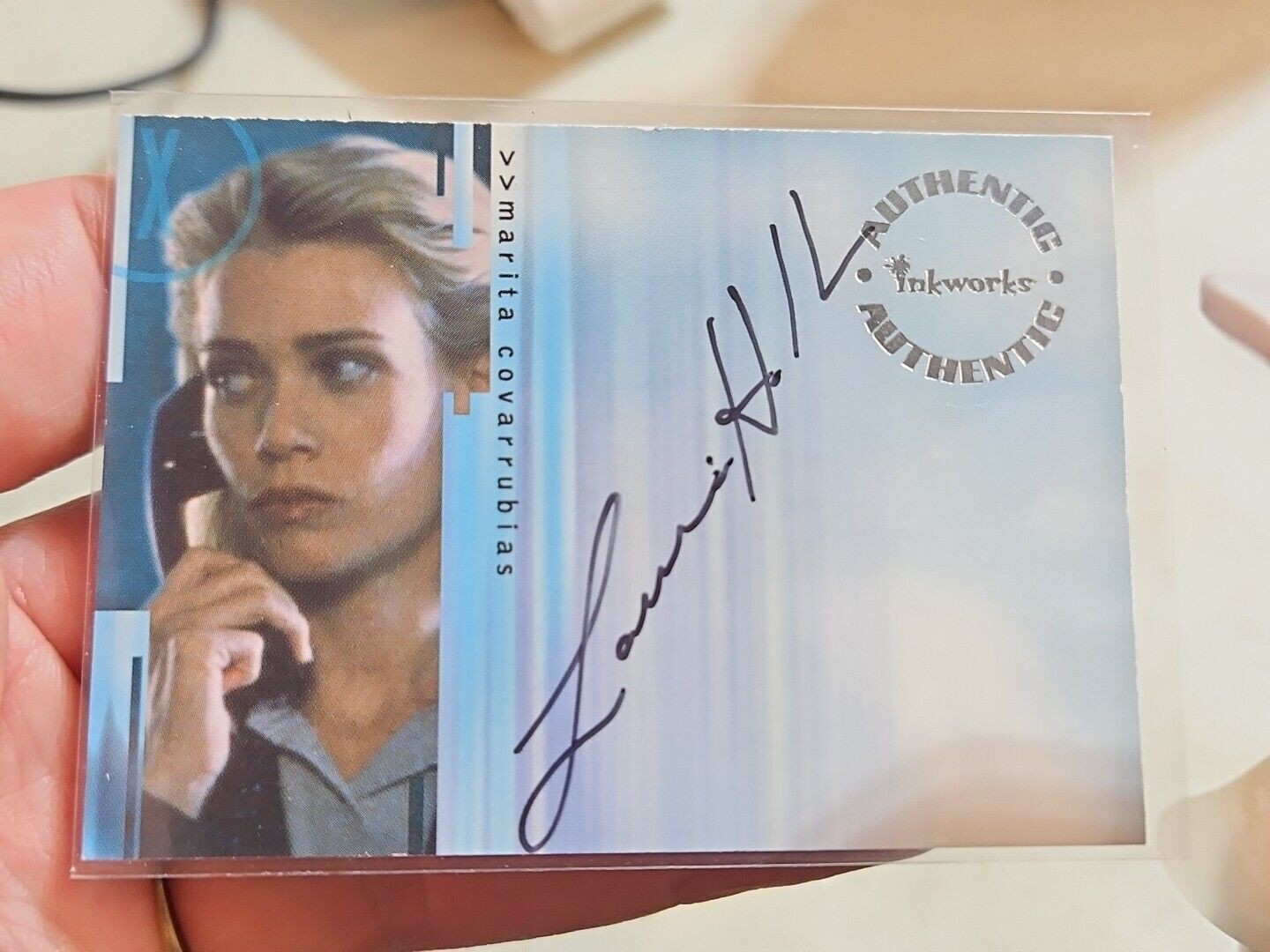 2001 Inkworks The X-Files Seasons 4 & 5 Autograph A4 Laurie Holden as Marita