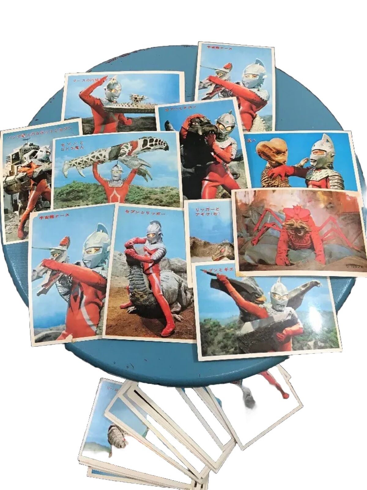 Ultraman Japanese Superhero Set Of 60 Vintage TV Show 1970s Postcards Rare