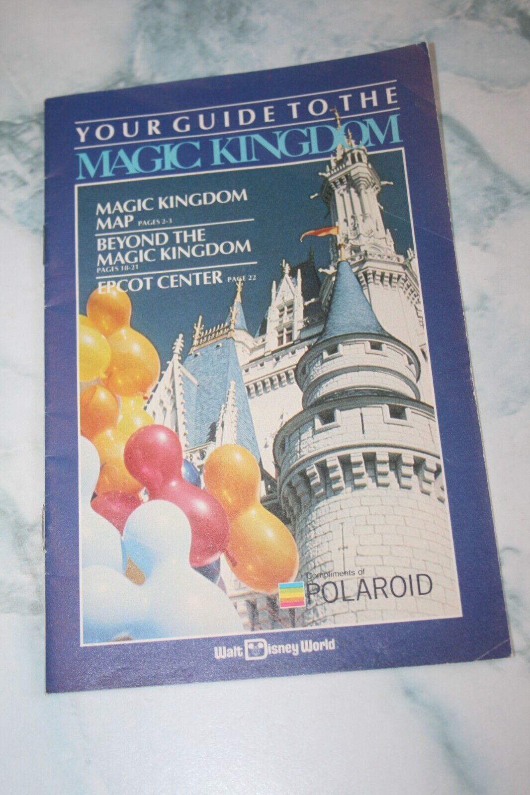 Vintage 1982 Disney Magic Kingdom Guide Compliments of Polaroid