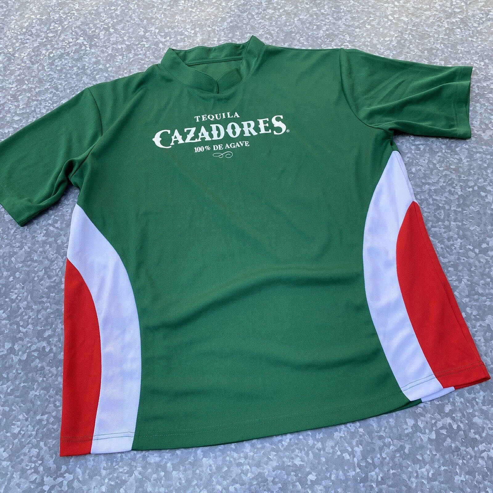 CAZADORES Tequila Soccer Jersey shirt  #10 Futbol Color Block XLARGE