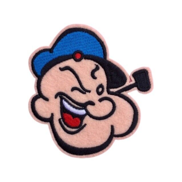 Popeye The Sailor Man Embroidered Patch Iron On Sew On Transfer