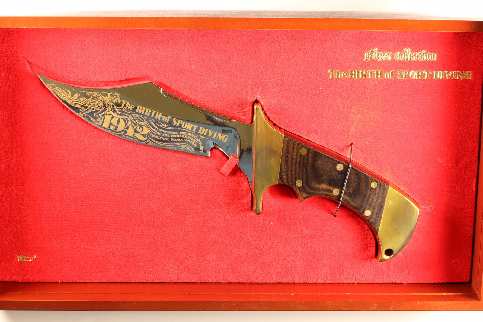 Vintage 1981 IC Cut Ishikawa Seki Japan Huge Bowie Dive Knife Commemorative