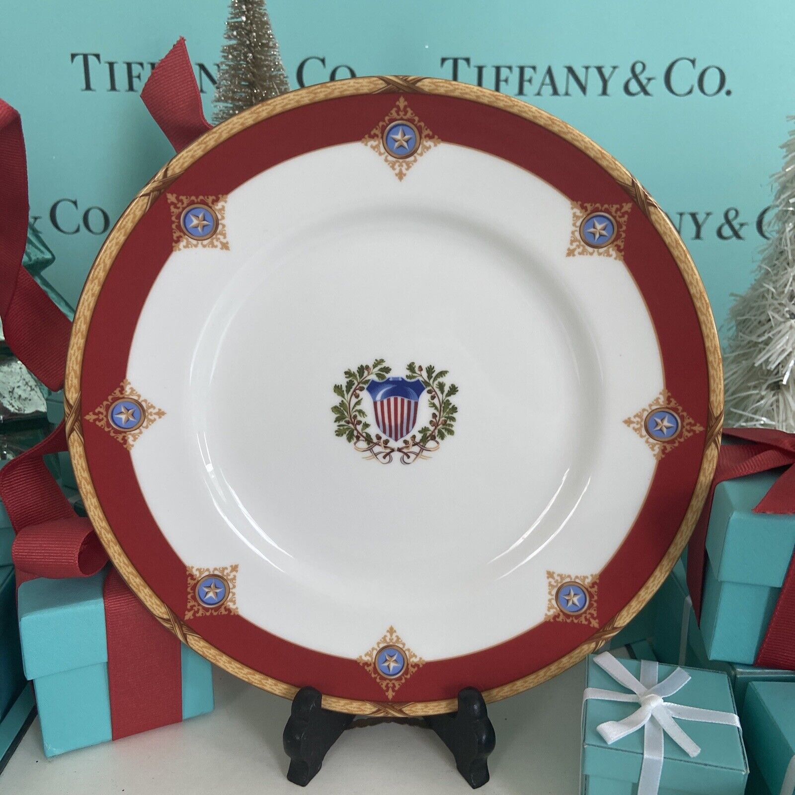 Tiffany&Co Congressional Plate 108th Congress USA 2004 England W Box