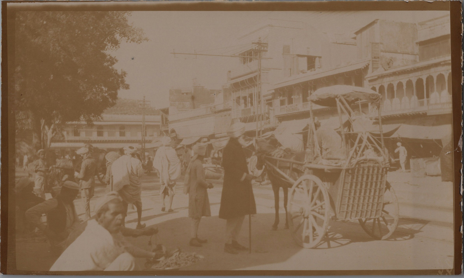 India, Delhi, Vintage Market Print, Vintage Print Citrate Print 