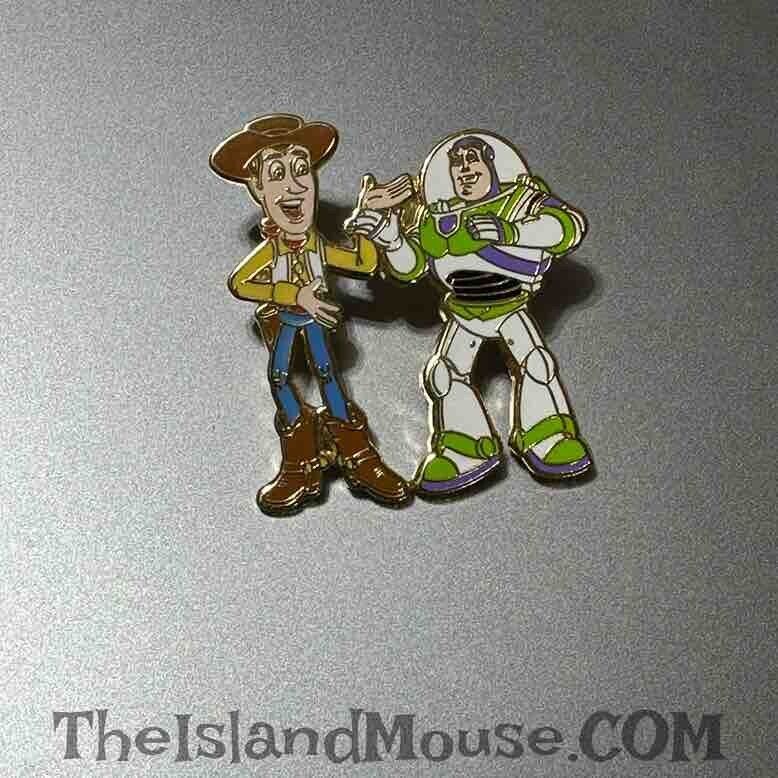 Rare Retired Disney WDW Buzz Woody Toy Story Cast 2000 Pin (U9:3953)