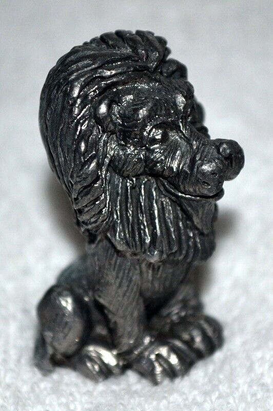 Pewter Lion, lion, pewter animals, pewter figurines, antiques, collectables