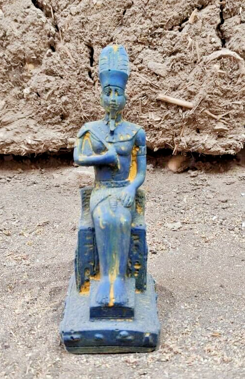Rare Ancient Egyptian Antique Statue of the Egyptian god Amun the wind god BC