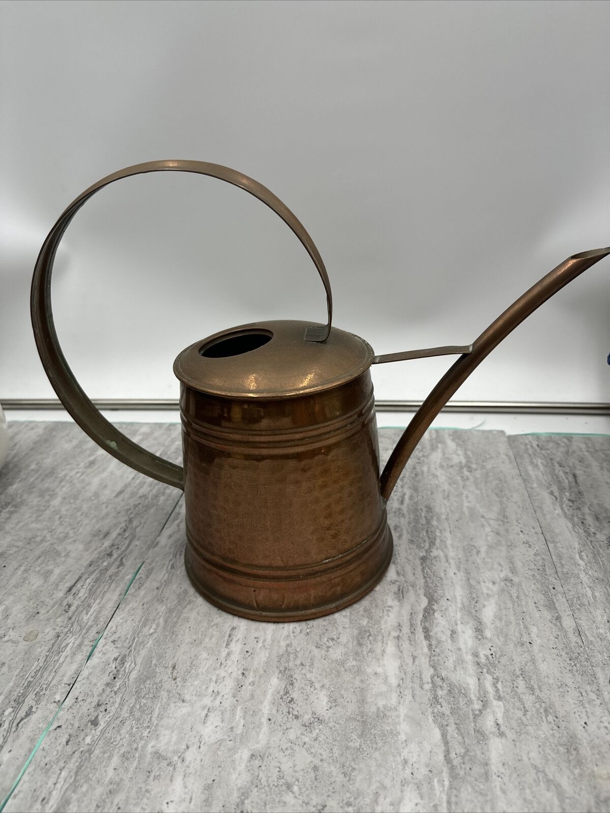 Vintage Hammered Copper Watering Can