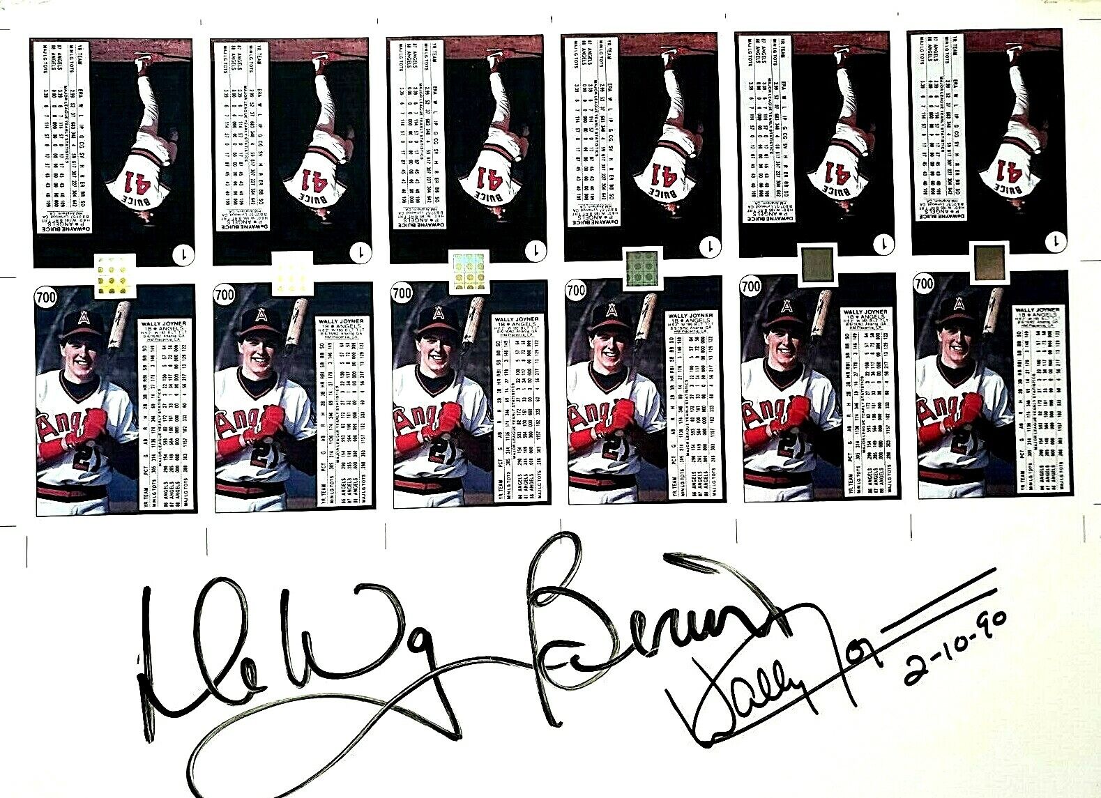 RARE Original 1988 Upper Deck Autographed MLB 1st Series Promo Uncut Sheet 