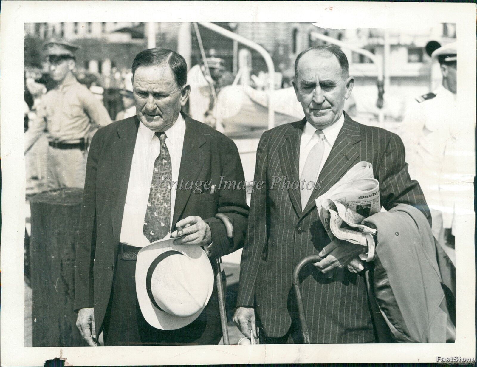 1937 Sen Joseph T Robinson & House Speaker William Bankhead Politics Photo 6X8