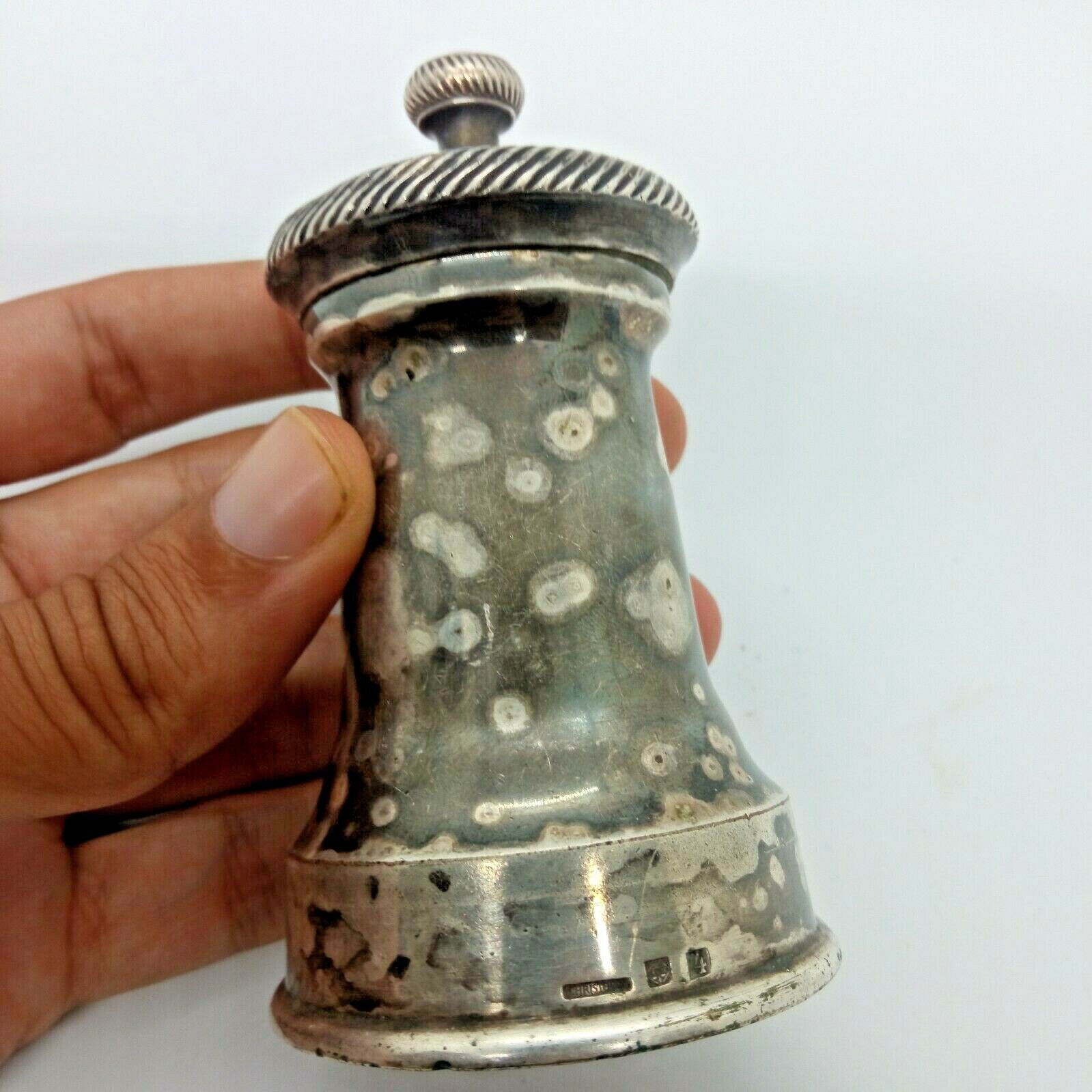 Christofle Vintage Silver Plated Pepper Shaker Old Antique Kitchen Tool