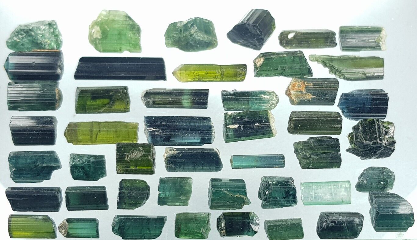 Beautiful Quality 208 Ct Natural Nice Color Tourmaline Crystal Lot Afghanistan 