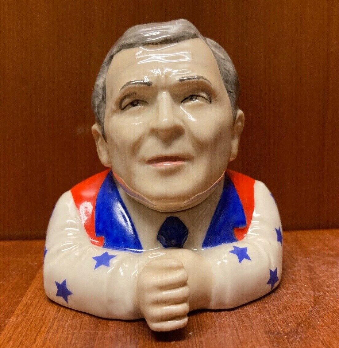 Kevin Francis Face Pot-  Patriotic President George W Bush \