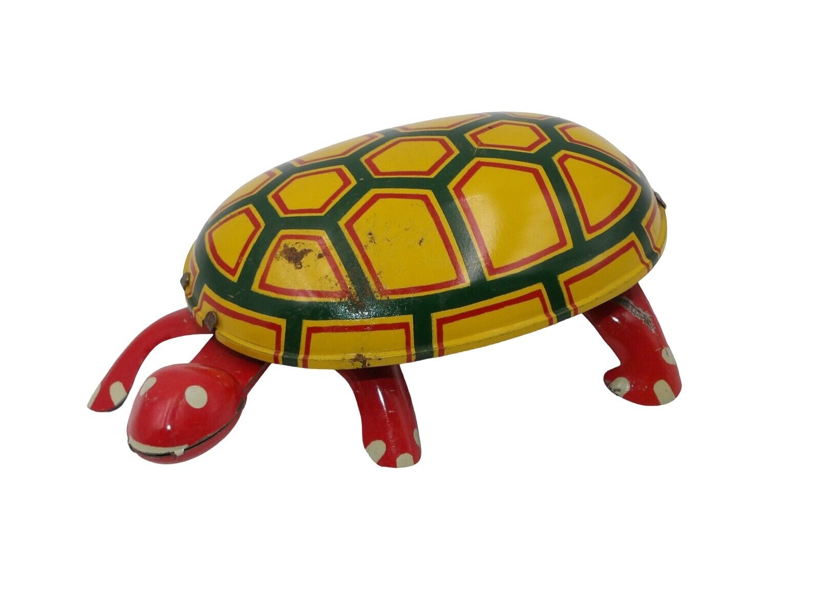 Vintage Tin Wind Up Walking Toy Turtle 5 ¼\