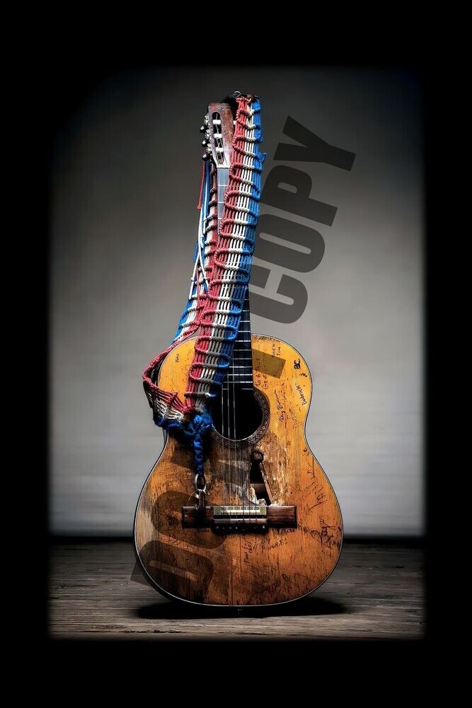 Willie Nelson Martin N-20 Trigger Baldwin Guitar Country Music 12x18 Photo