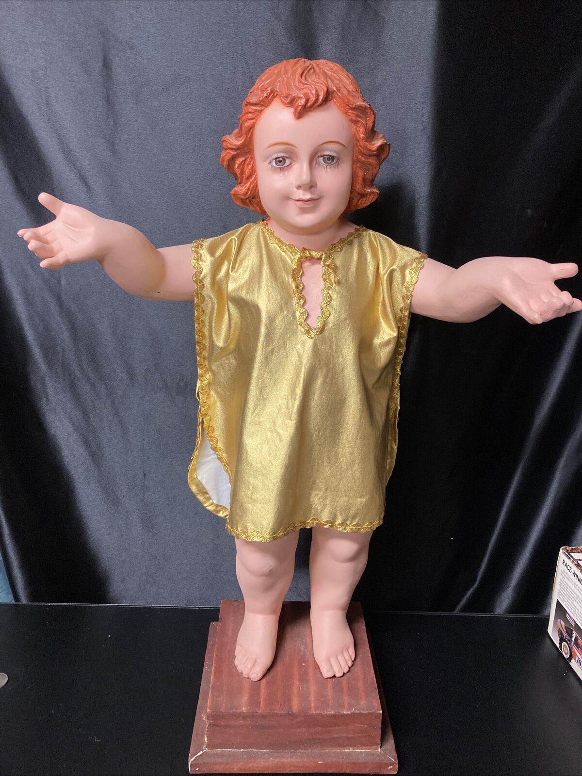 vintage baby jesus nativity plastic mold statue 29” Tall