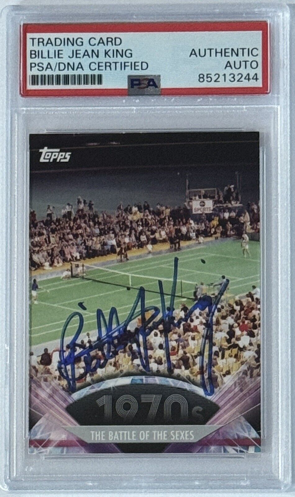 2011 TOPPS AMERICAN PIE BILLIE JEAN KING BATTLE SEXES PSA DNA AUTOGRAPHED SIGNED