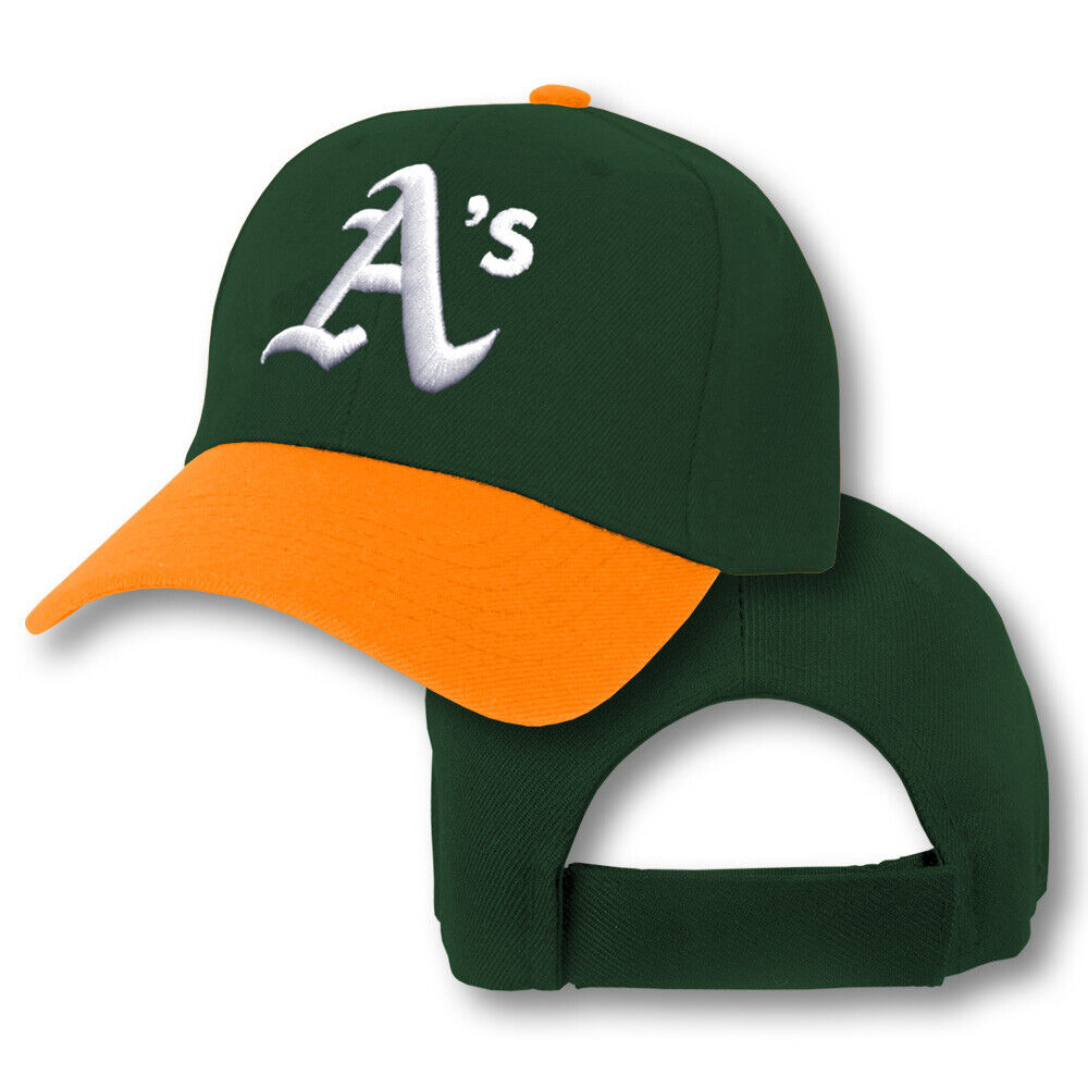 Oakland A's Cap Athletics Hat Embroidered Adjustable Curved Men