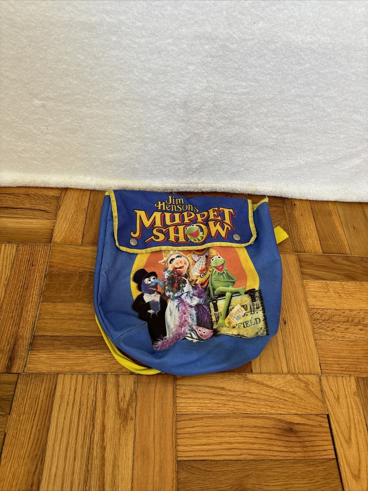Rare 1977 Jim Henson's Muppet Show Tote Bag Adjustable Thermos