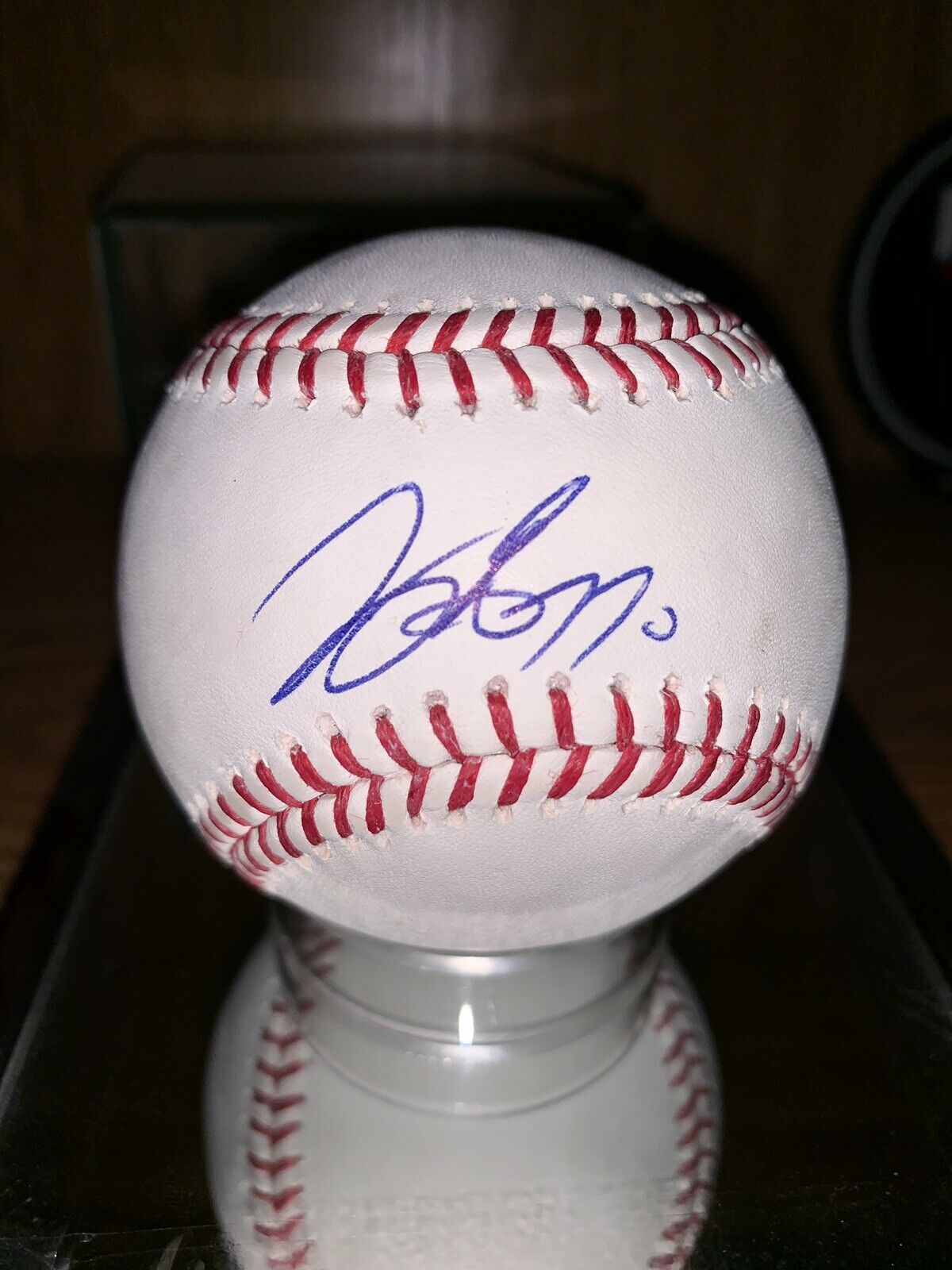 Joey Gallo Onyx Auth. Witnessed Hologram Autographed Baseball MLB Signed Rangers
