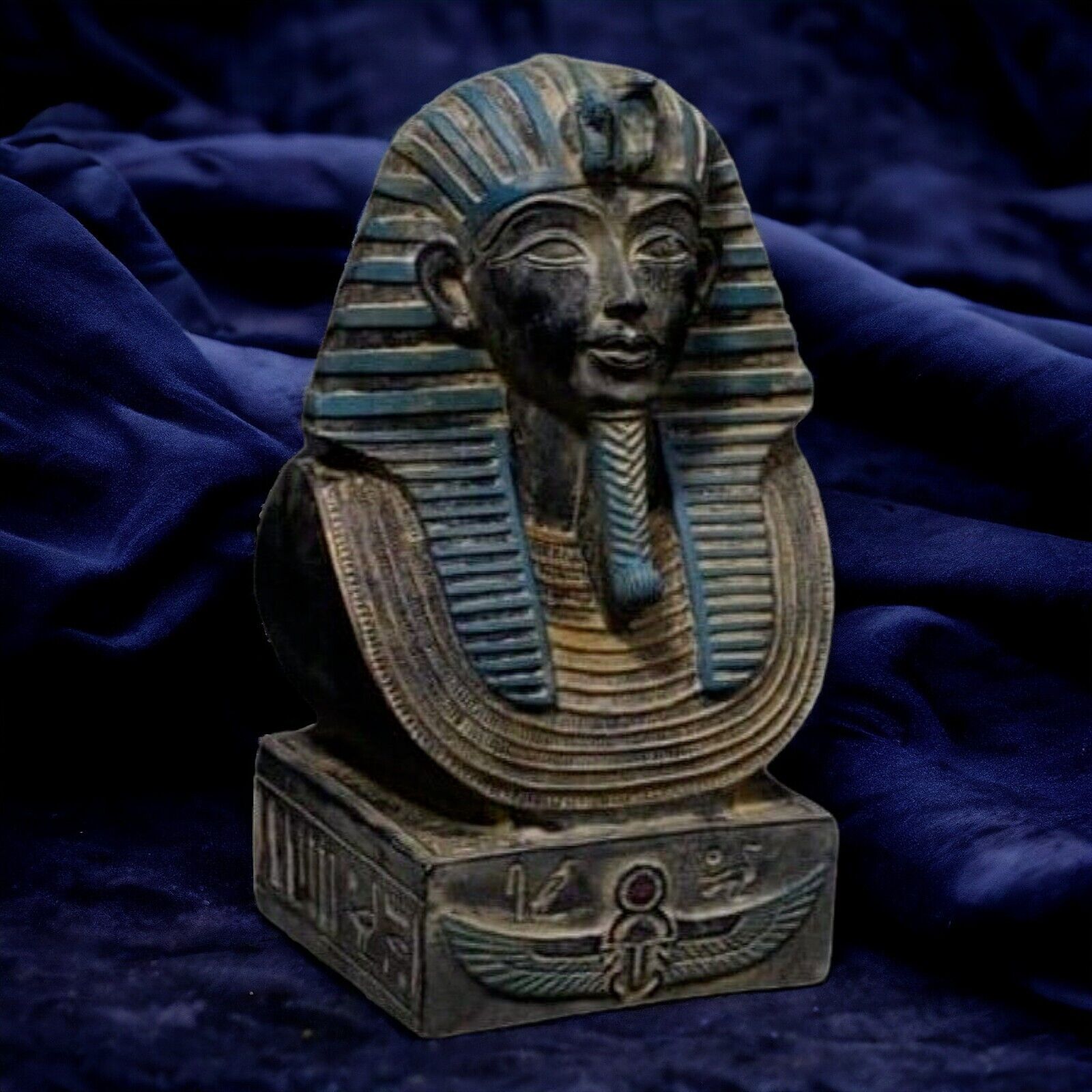Authentic Rare Ancient Egyptian Antiquities: Exquisite Stone Statue of Pharaoh