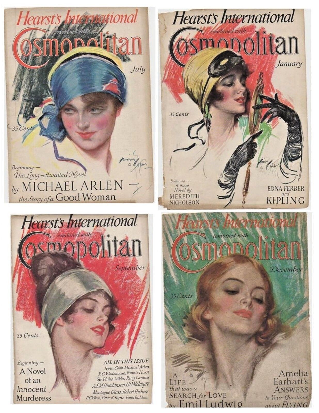 Vintage Cosmopolitan Magazine Cover Only  (39 COVERS ONLY)